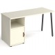 Sparta Straight Desk With Pedestal and Cupboard Door